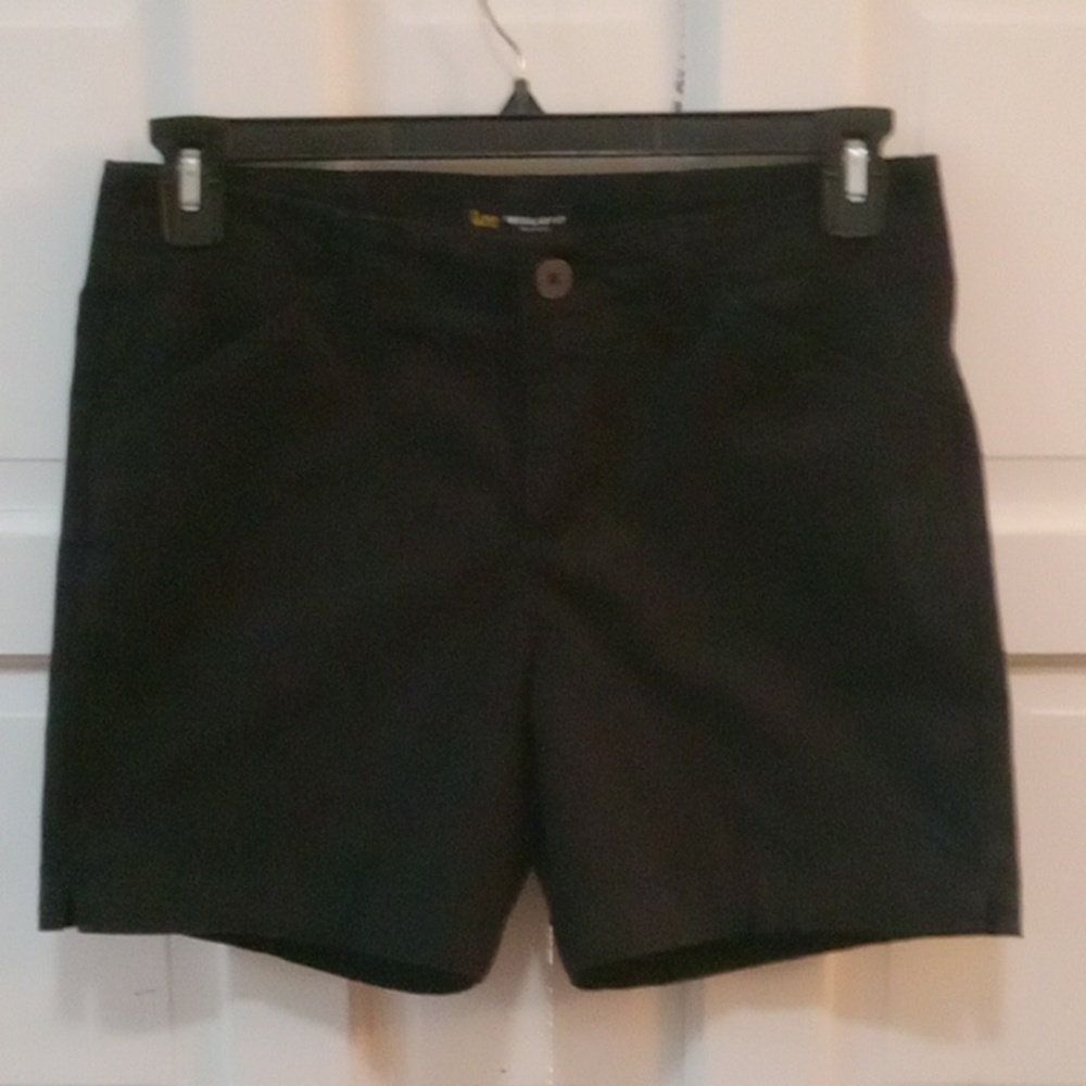 Lee Regular Fit Black Shorts Sz 8